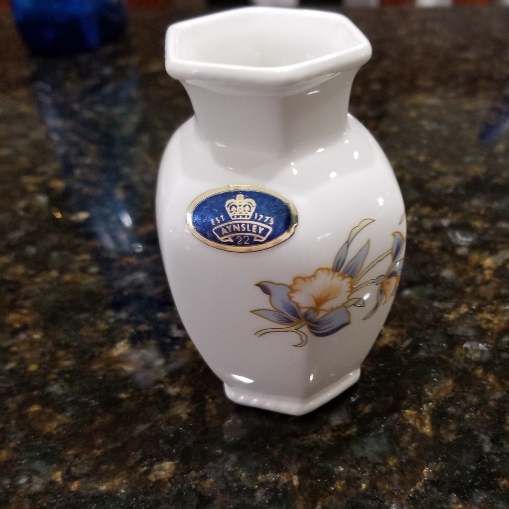 Vintage Ainsley Just Orchids Bud Vase